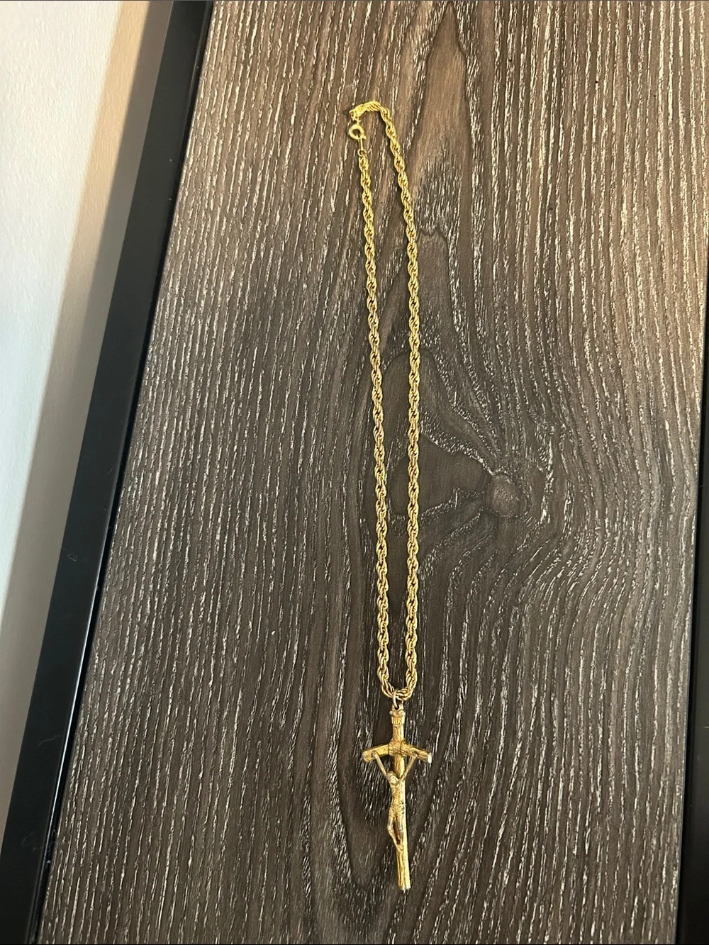 Vintage Jesus Cross necklace